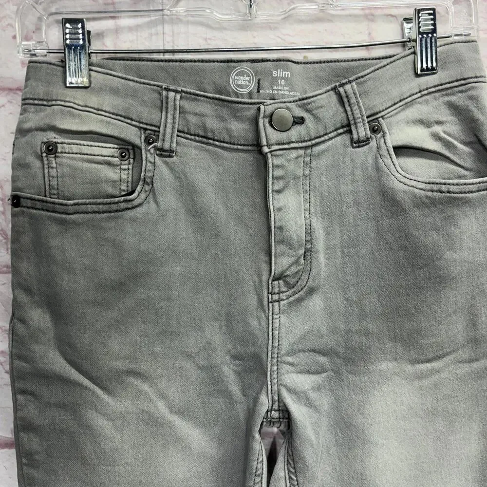 Wonder Nation Boys Slim Size 16 Jeans - Picture 2 of 9